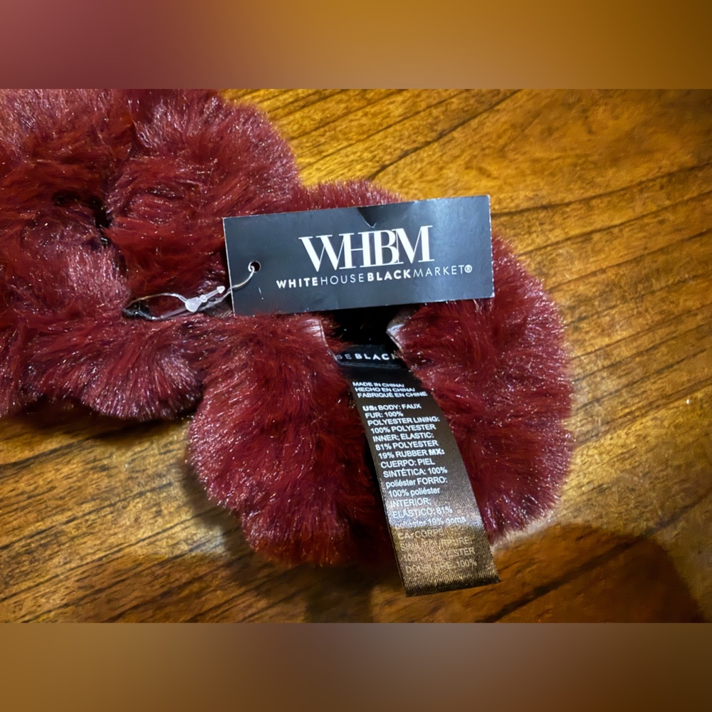White House Black Market Faux Fur Wrist Cuffs